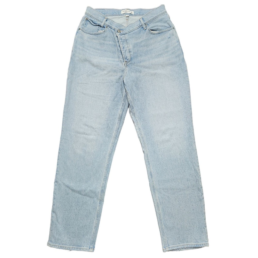 Abercrombie & Fitch The Dad High Rise Crisscross Waist Curve Love Jeans Size 31